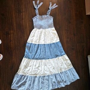 Rebellion Cotton Midi Summer Dress Sz L